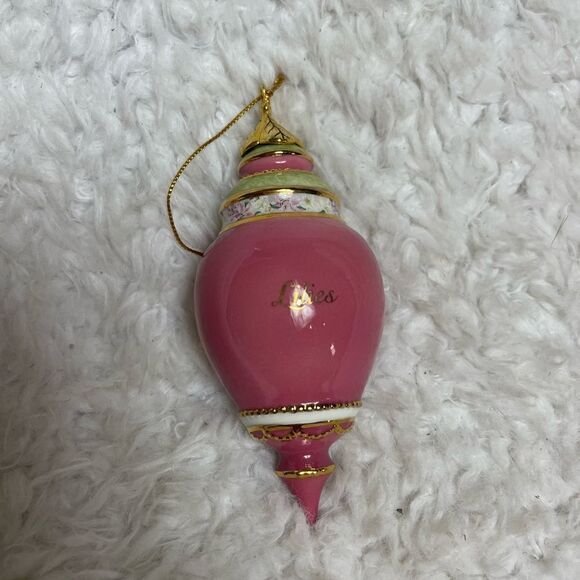 LENA LIU Forever Flower Victorian Style lilies Porcelain 1 Christmas Orn… - Picture 5 of 9